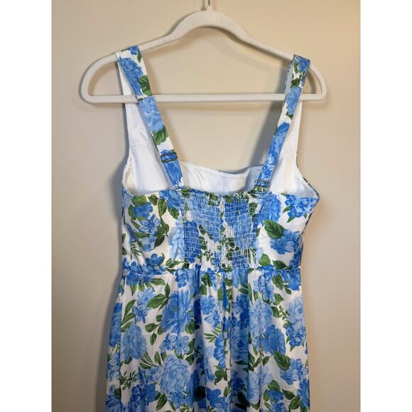 NEW Show Me Your‎ Mumu Nina Maxi Dress Blue Floral Size XL - Picture 7 of 8